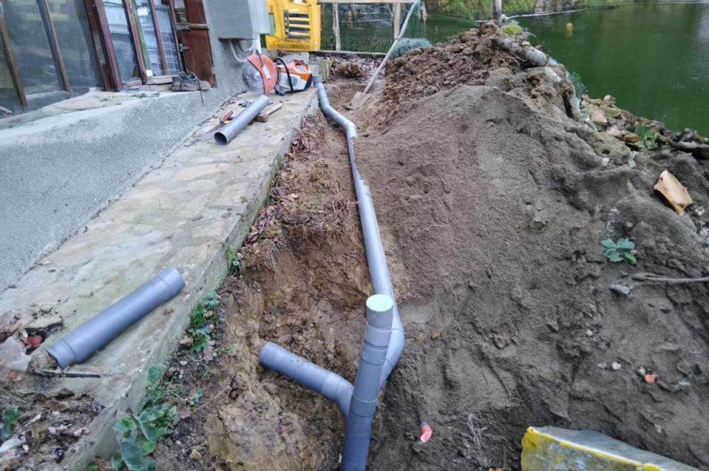 Travaux d'assainissement
